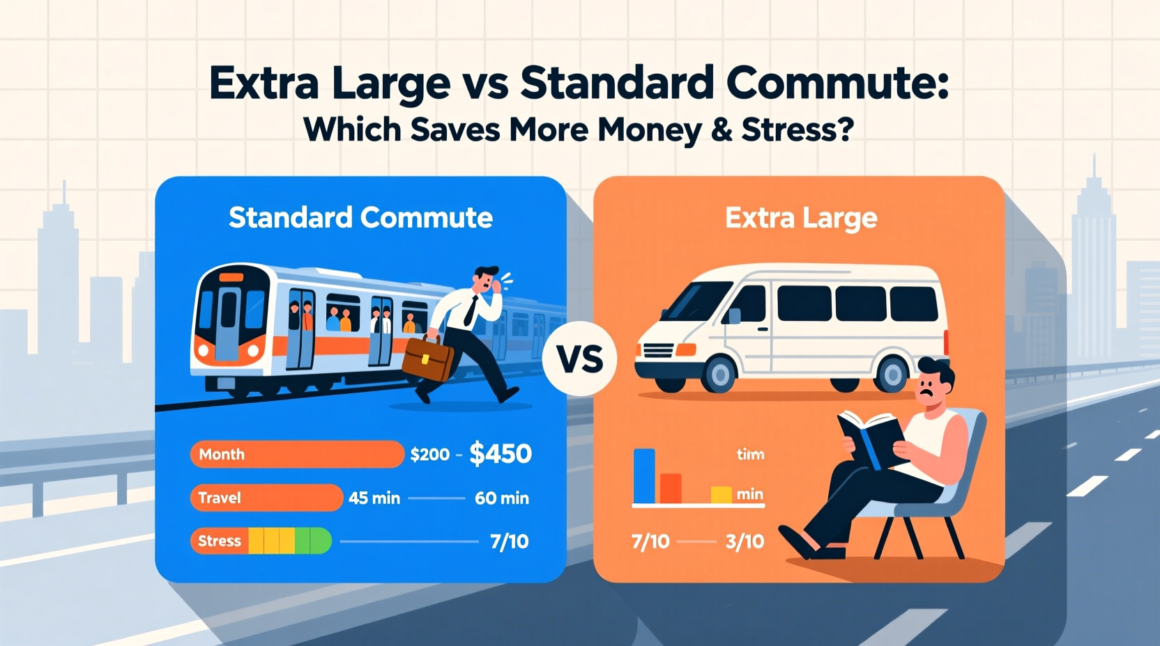 extra large vs standard commute