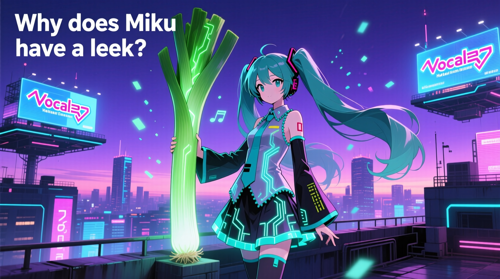 Why Hatsune Miku Wields a Leek: Meme Origin Explained