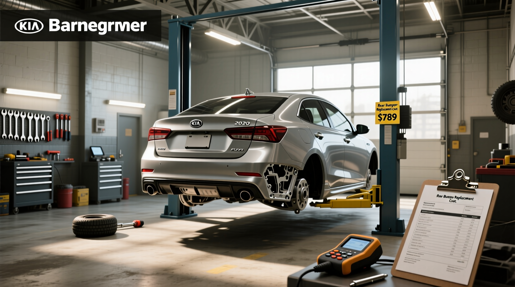 How Much Does a Kia Forte Rear Bumper Replacement Cost?