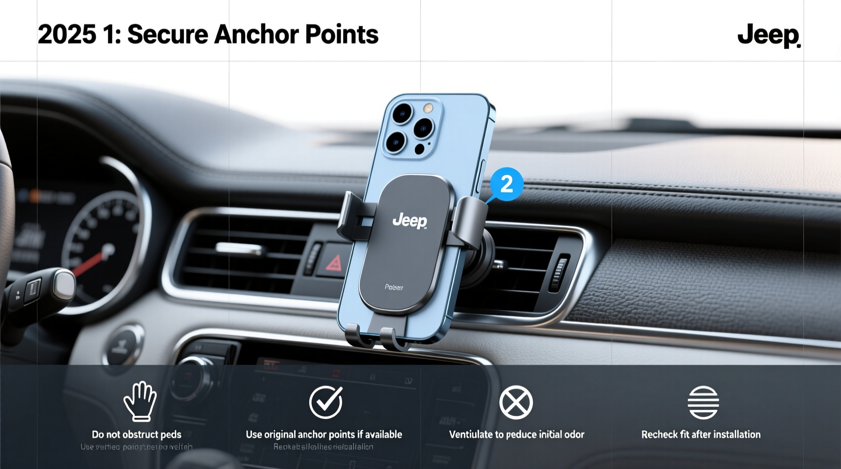 2025 Jeep Grand Cherokee Phone Mount Buying Guide