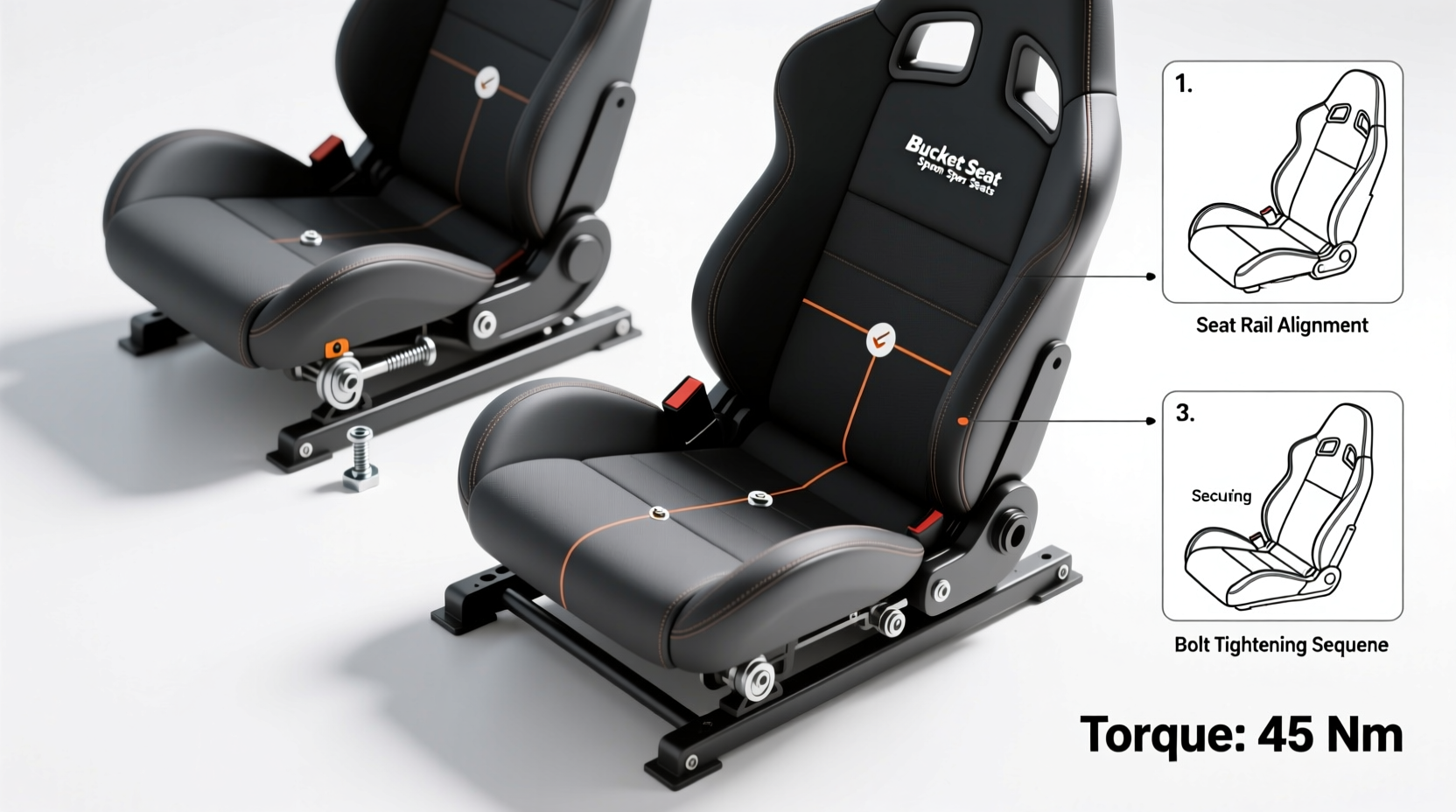 bucket seat spoon sport install