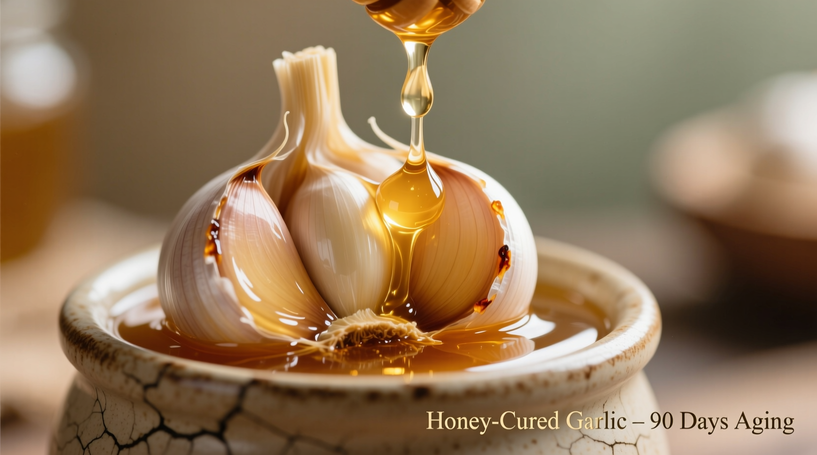 garlic fermented in honey