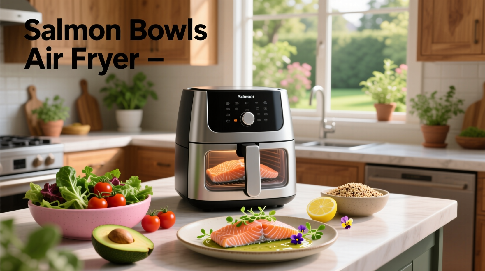 air fryer salmon bowls guide