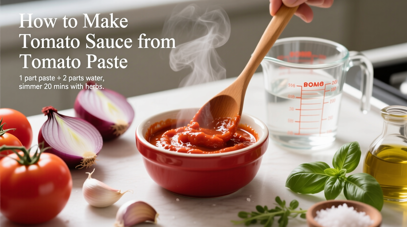 how to make tomato sauce out of tomato paste