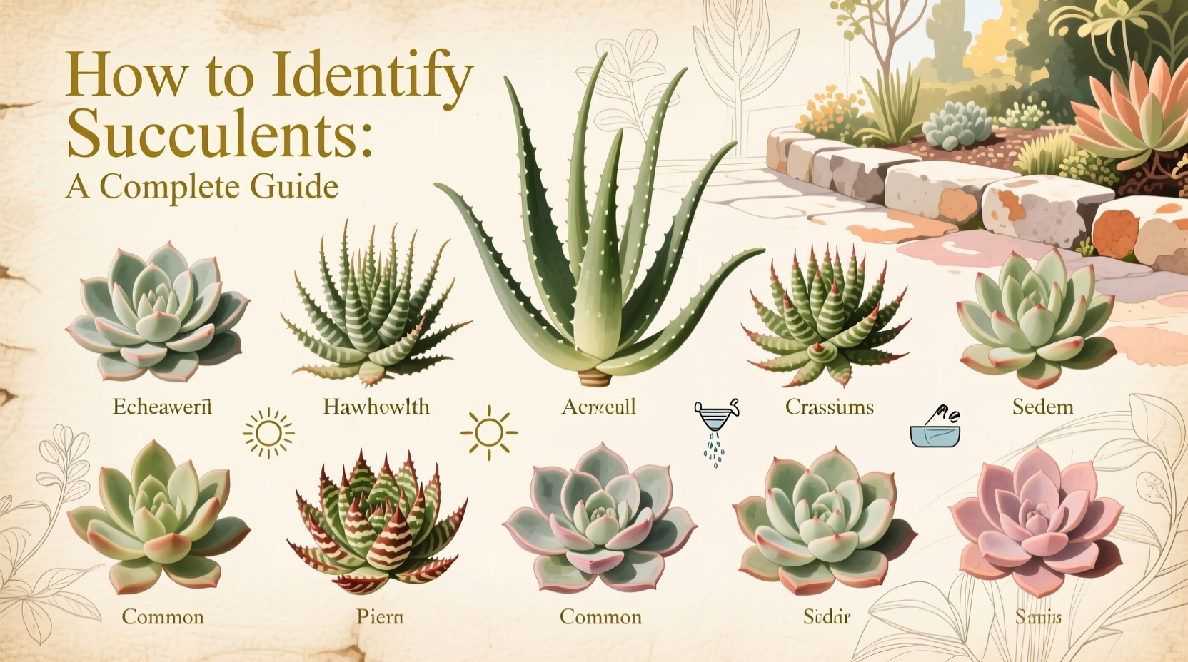 how to identify succulents