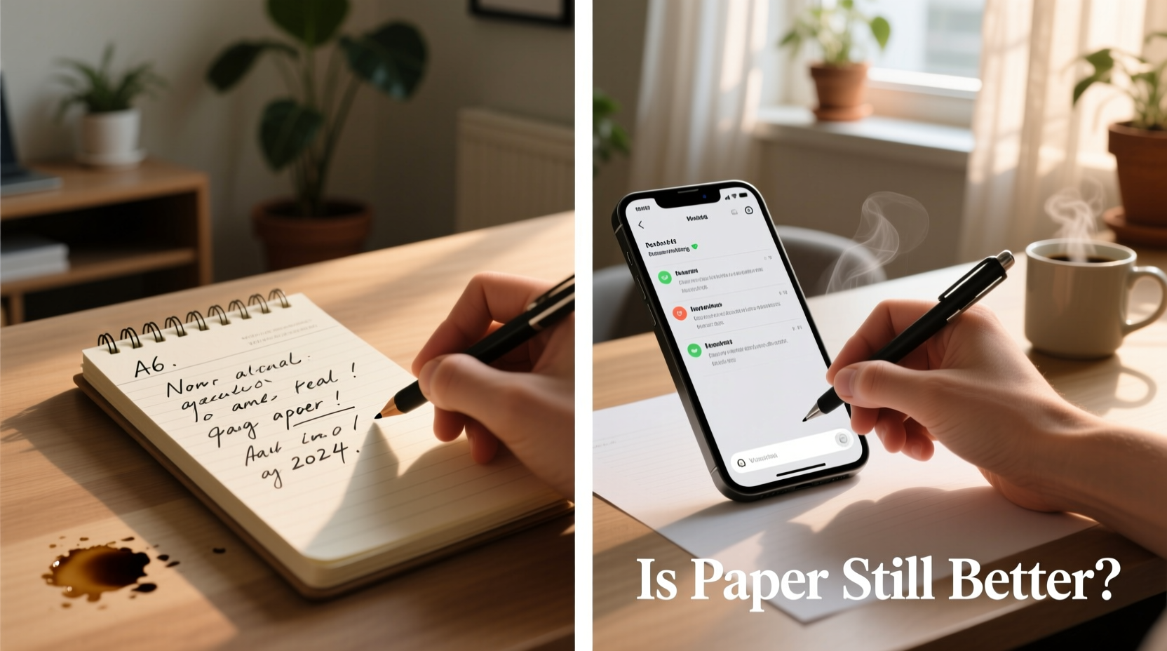 a6 notepad vs phone notes is the handwriting boost real or am i just romanticizing paper in 2024