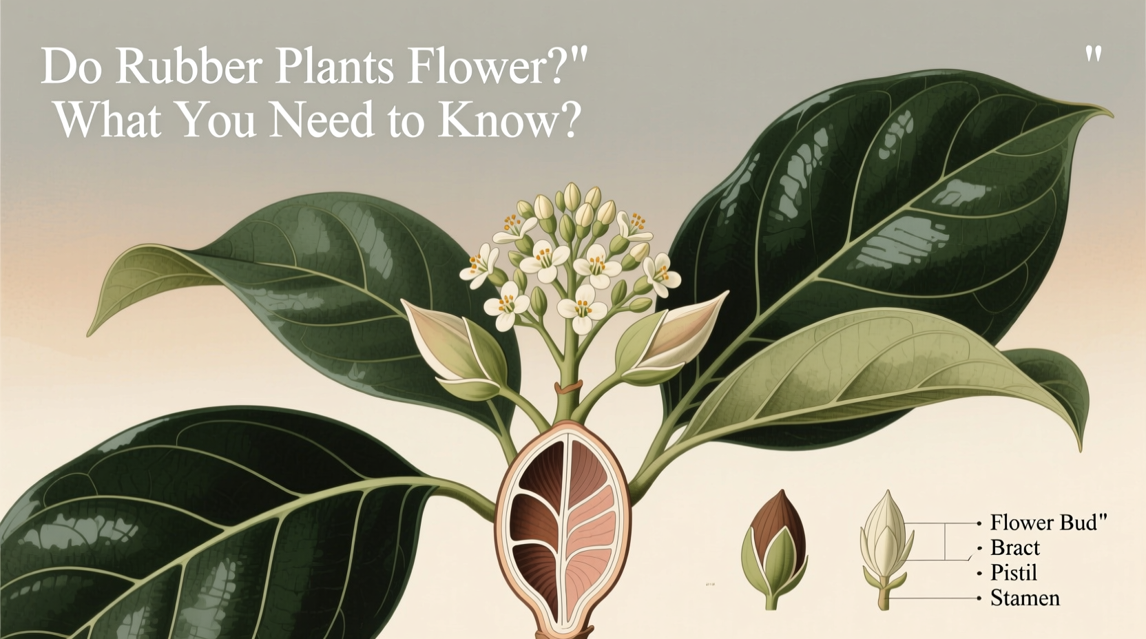 do rubber plants flower