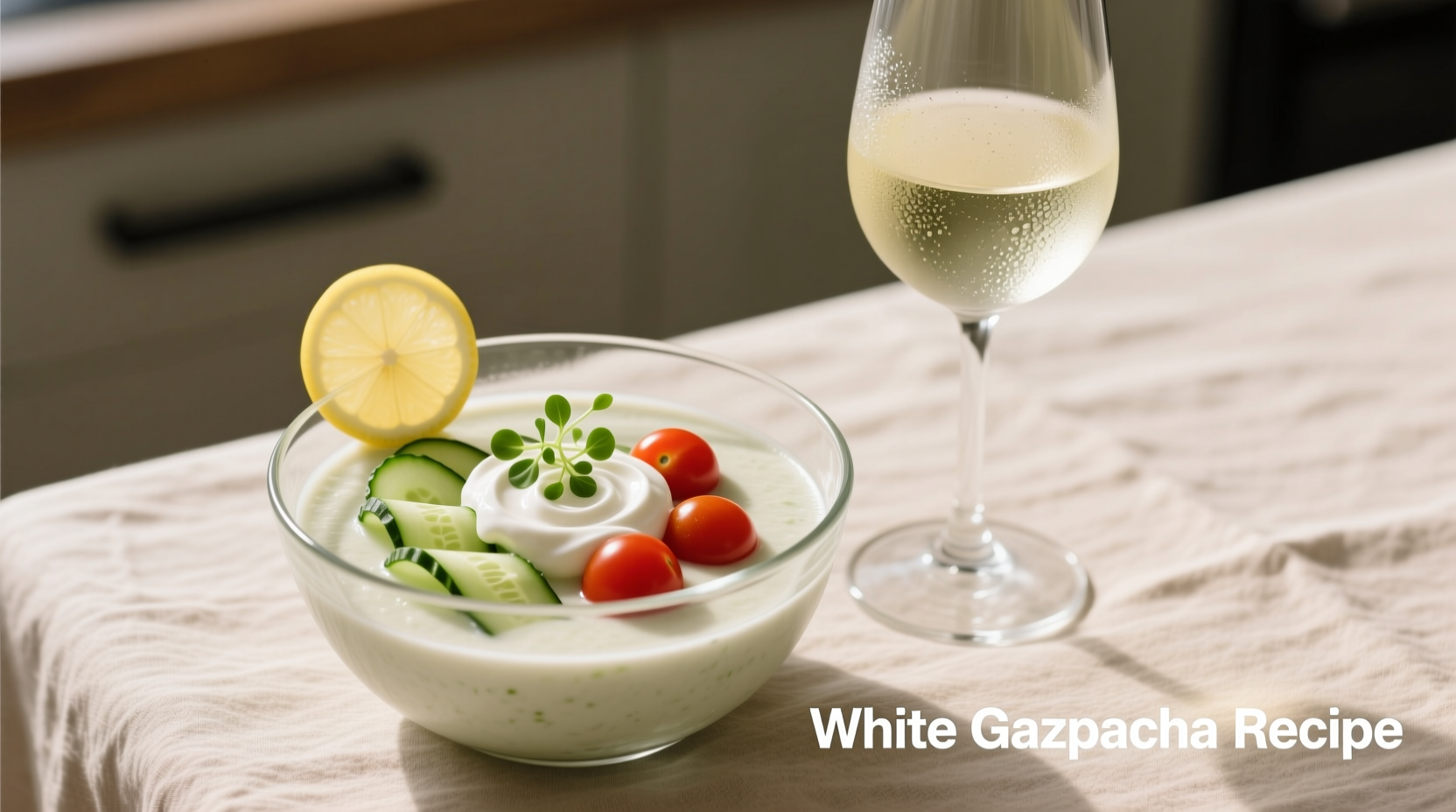 White Gazpacho Recipe: Yogurt Cucumber Tomato with Wine Pairing