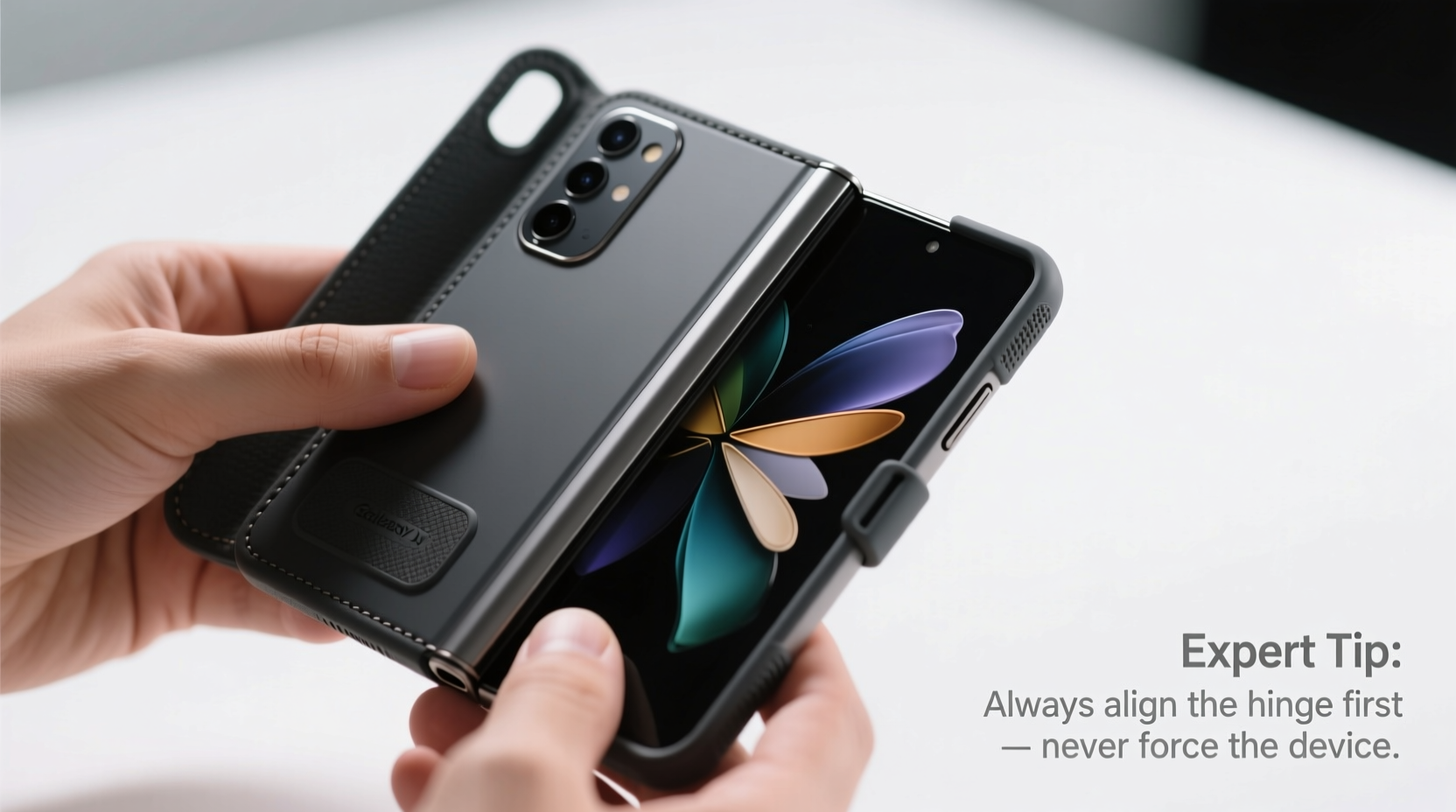 expert tips for installing a folding phone case on your galaxy z fold safely and securely