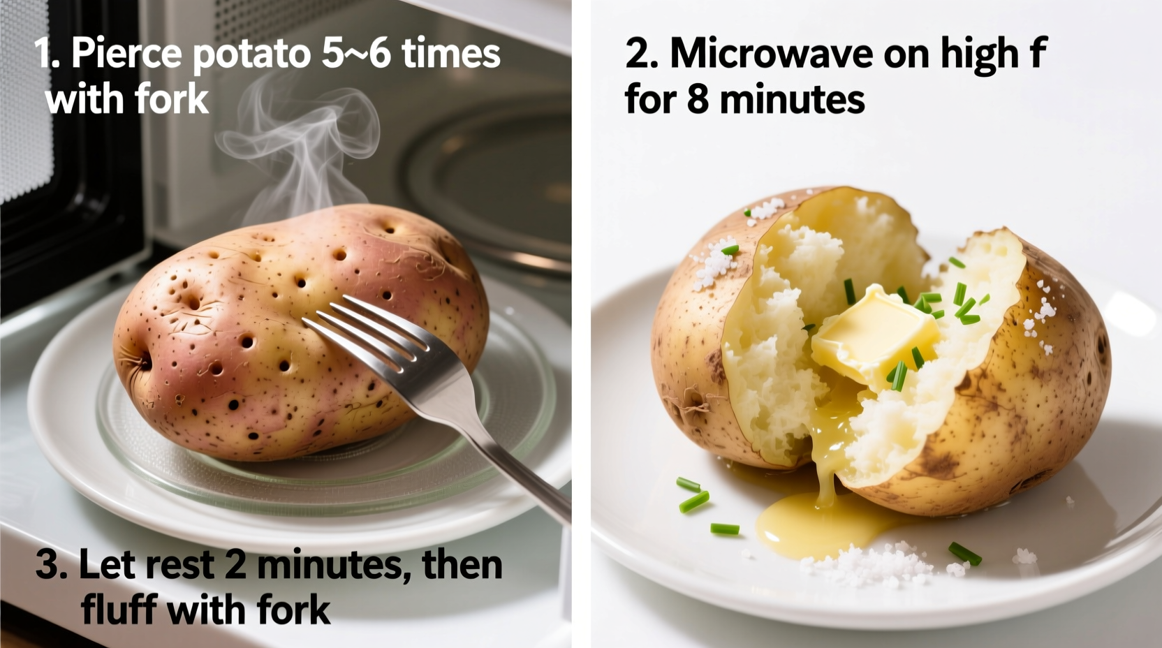 how to do a baked potato in the microwave