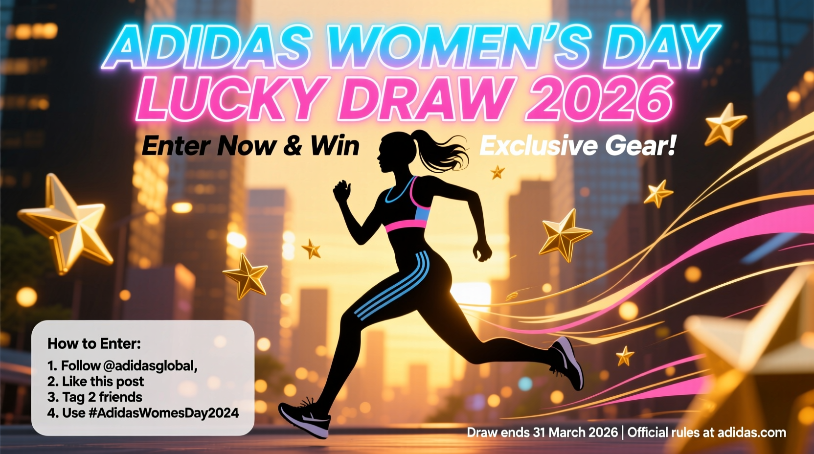 adidas womens day lucky draw