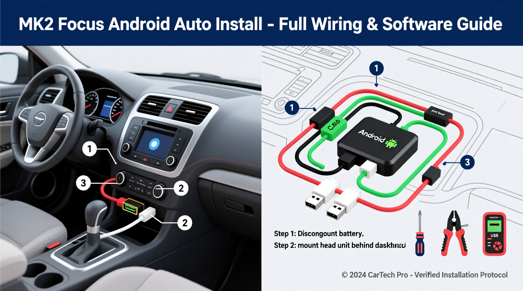 mk2 focus android auto install