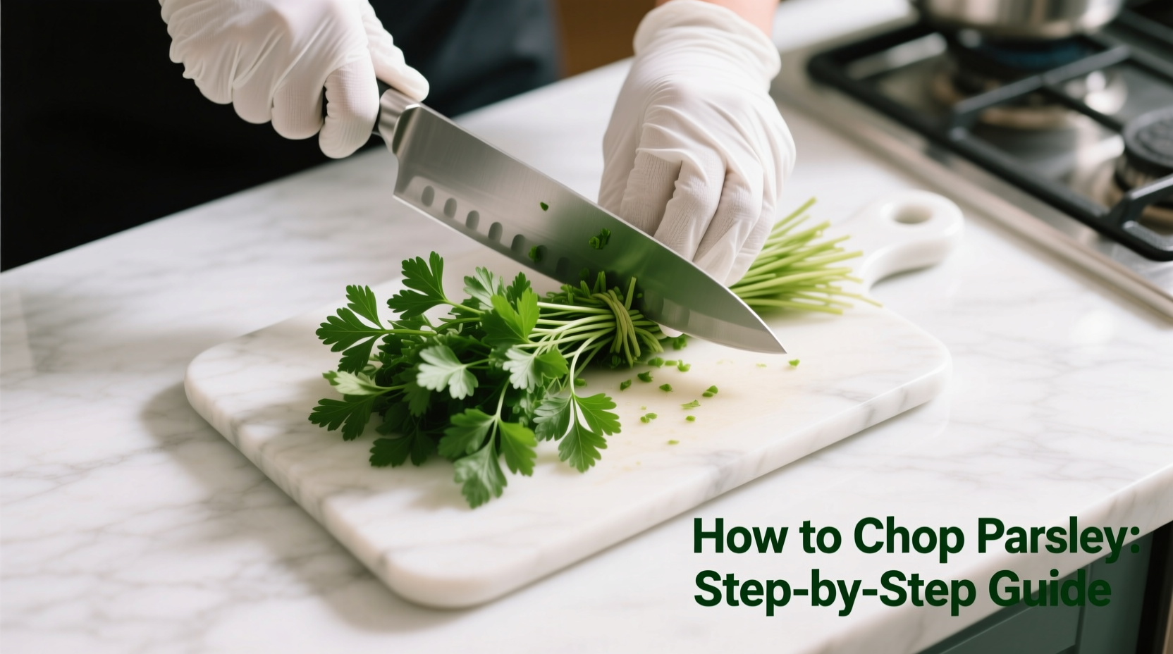 how to chop parsley