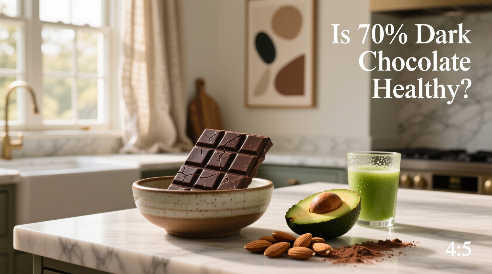 70% dark chocolate for brain health