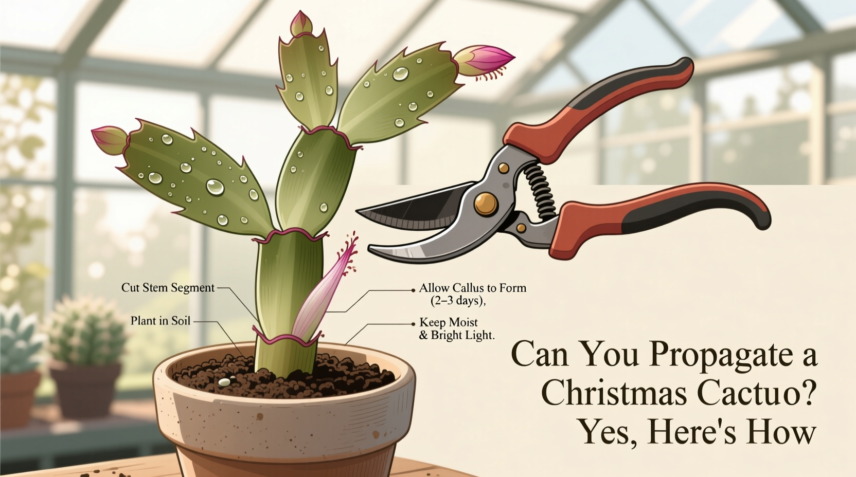 can you propagate a christmas cactus