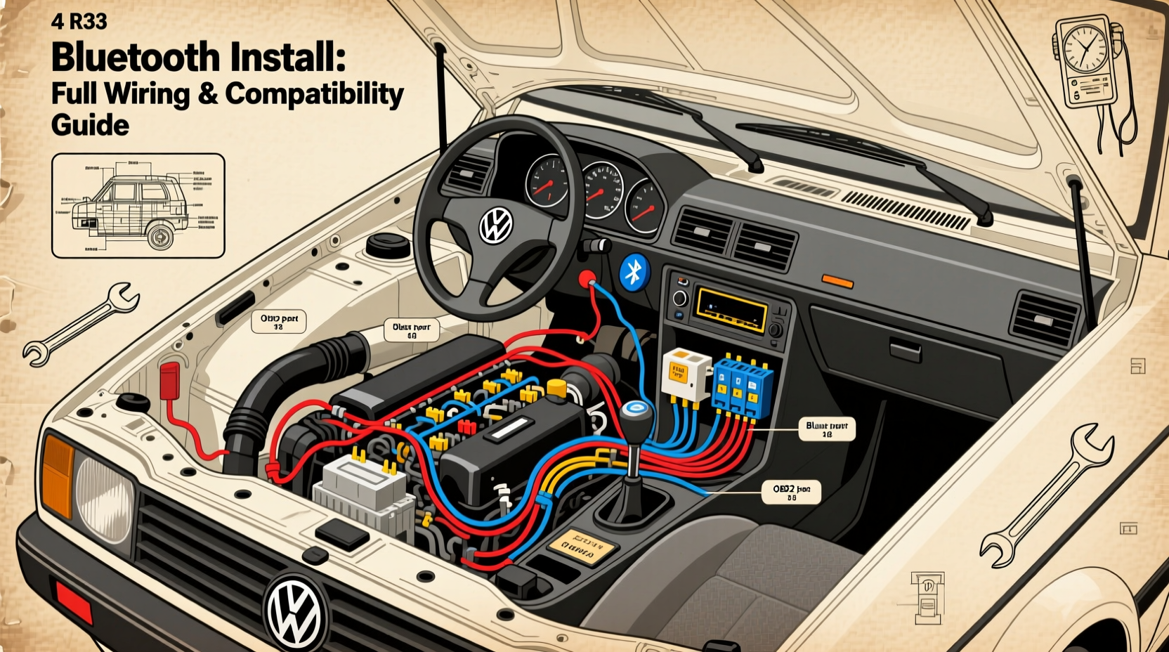 golf4r32 bluetooth install