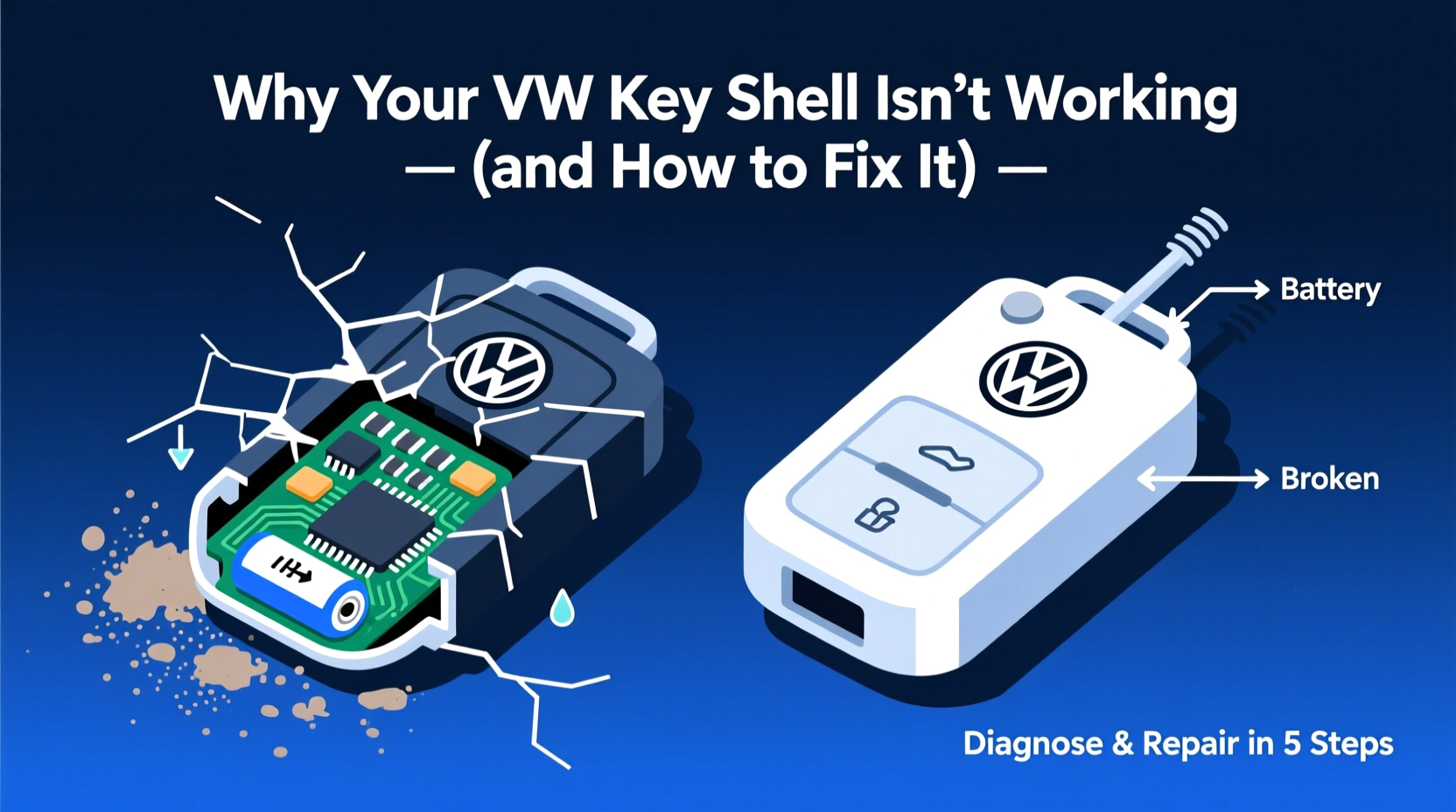 vw key shell not working