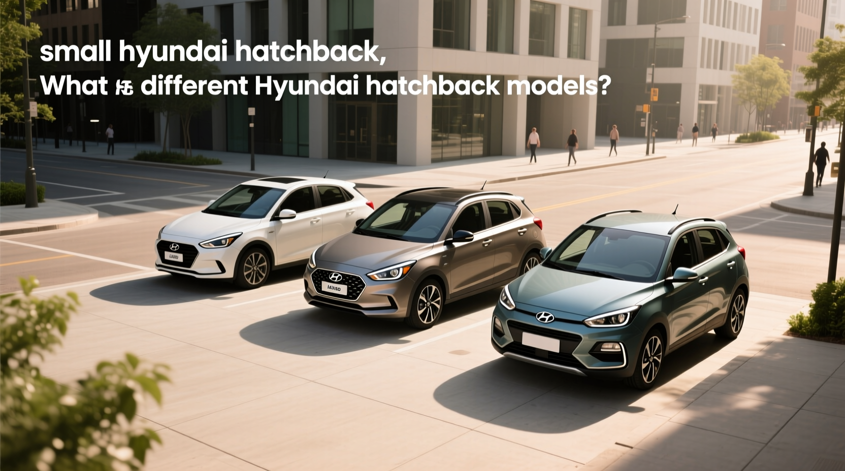 Side profile comparison of Hyundai i10 and INSTER small hatchbacks