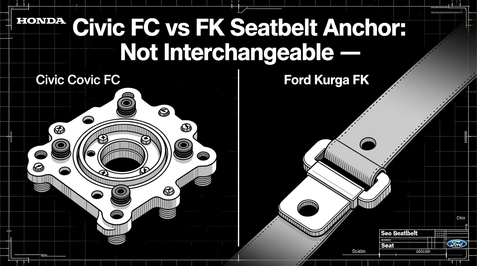 civic fc vs fk seatbelt anchor