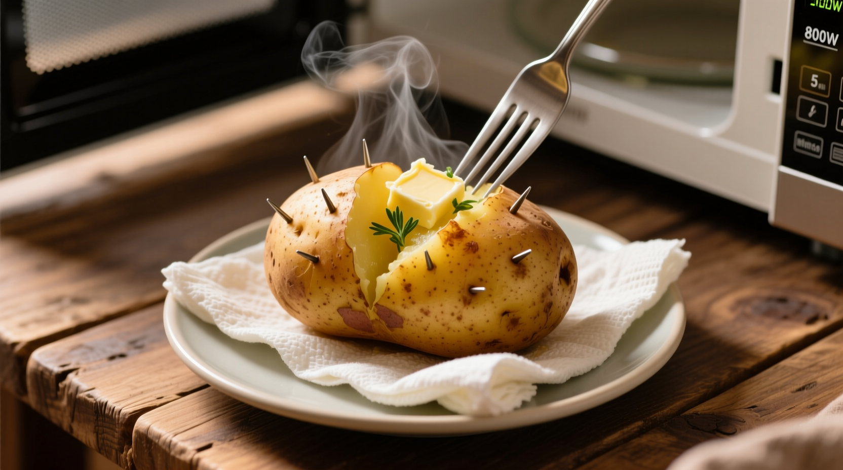 how long to cook potato in microwave