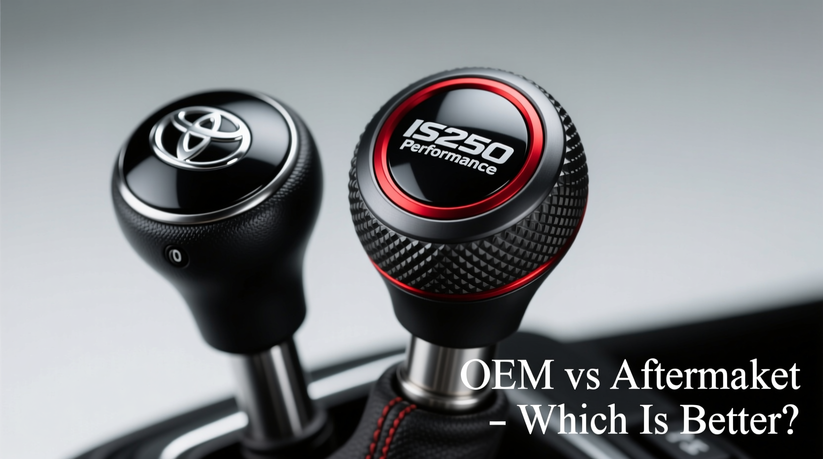 oem vs aftermarket is250 shift knob