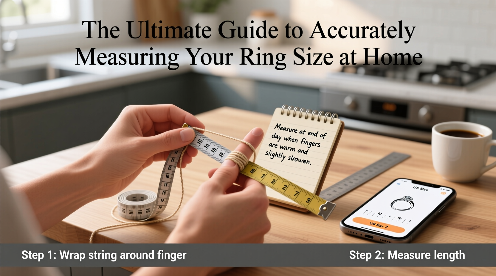 the ultimate guide to accurately measuring your ring size at home with simple tools