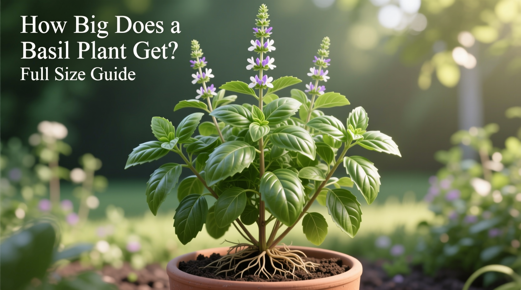 how big does a basil plant get