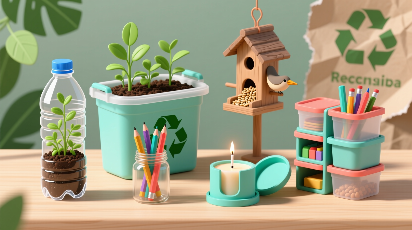 ways to reuse plastic containers