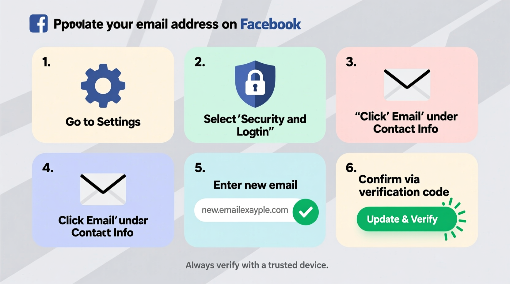 step by step guide to updating your email address on facebook securely and efficiently