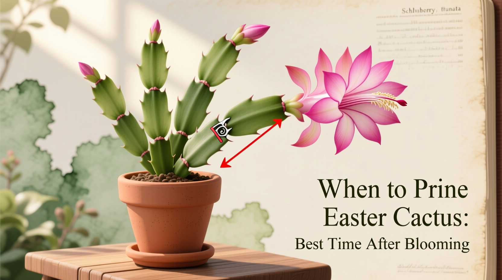 when to prune easter cactus