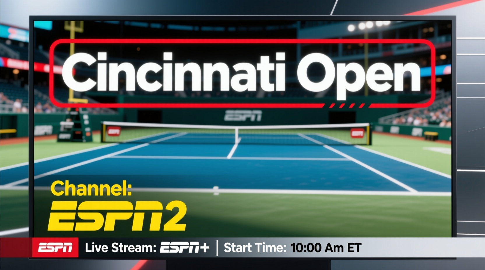 what channel is the cincinnati open on