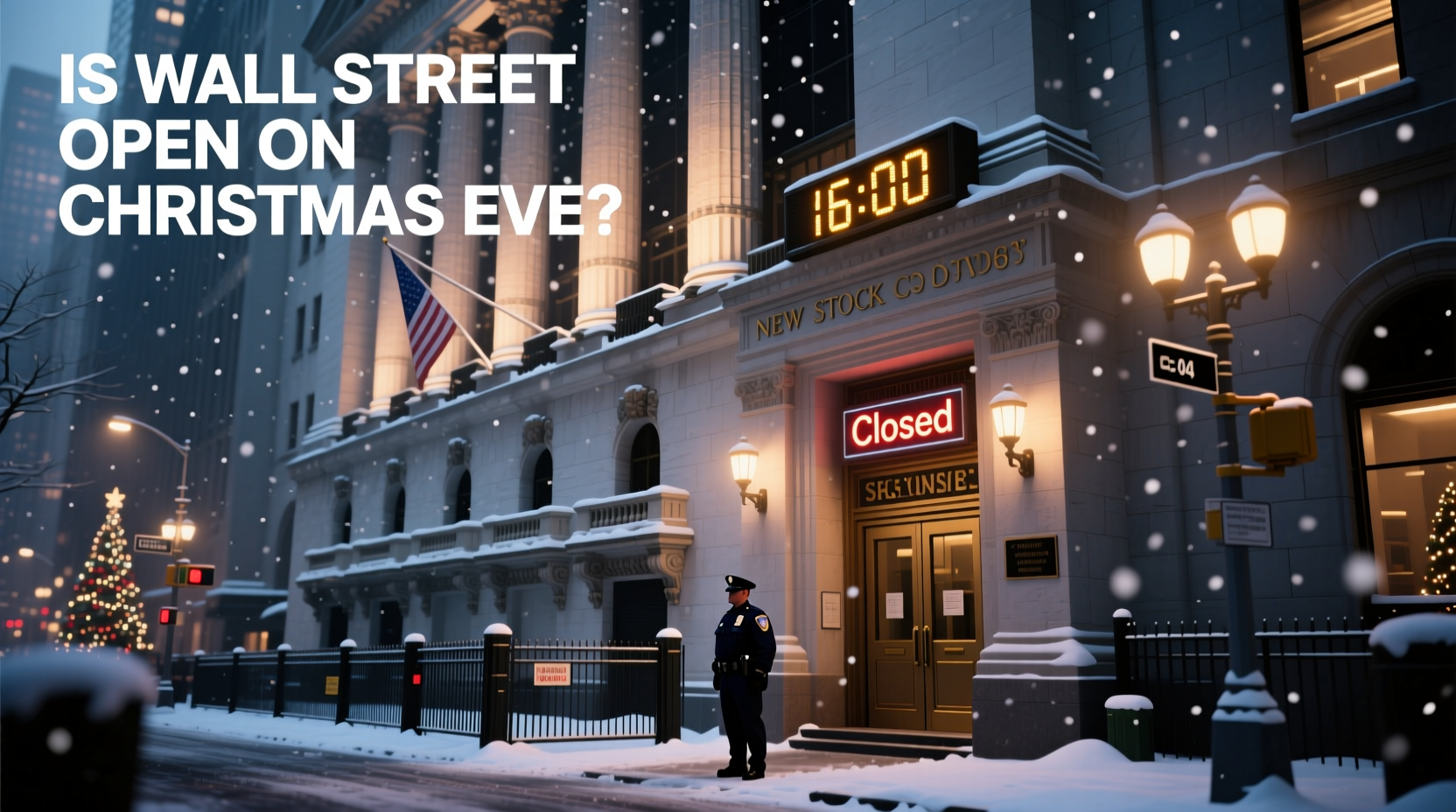 is wall street open on christmas eve