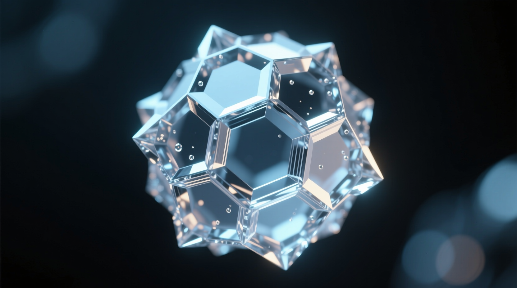 Close-up of dextrose crystals under microscope showing crystalline structure