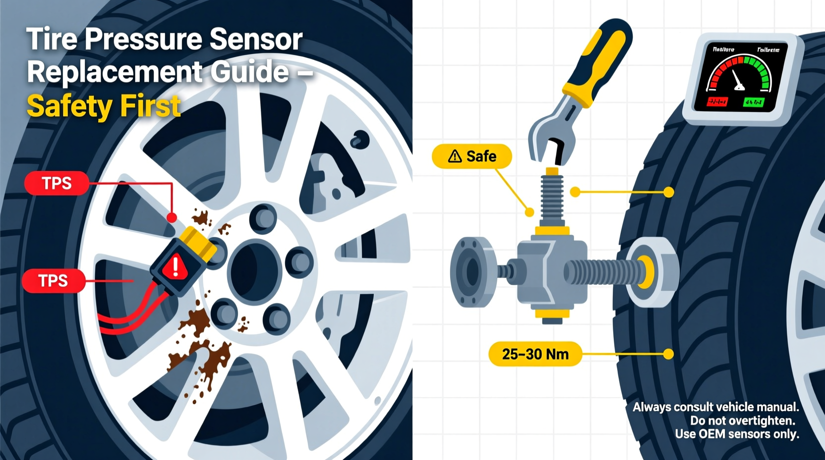 a practical guide to diagnosing and changing your tire pressure sensor safely