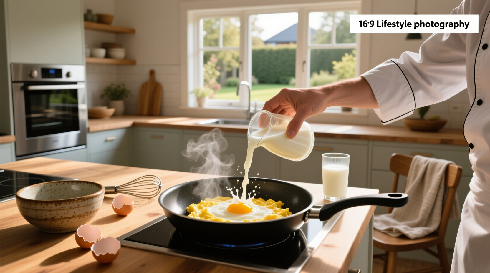 adding milk to scrambled eggs yes or no