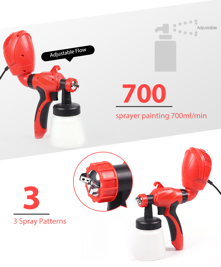 Conxin 350Ml/Min Portable Electrostation Diy Light duty Paint Spray Gun