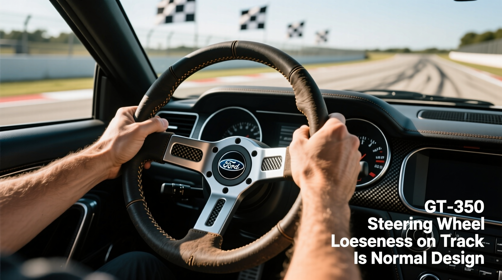 gt350 steering wheel looseness track
