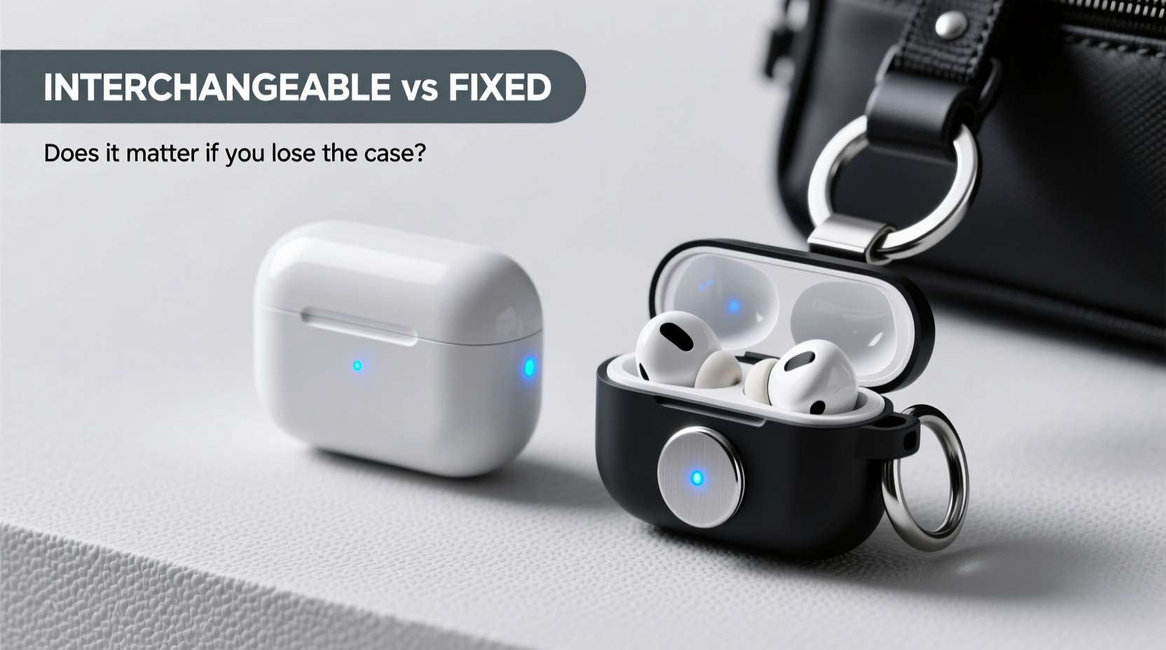 interchangeable vs fixed airpods holders does it even matter if you lose the case