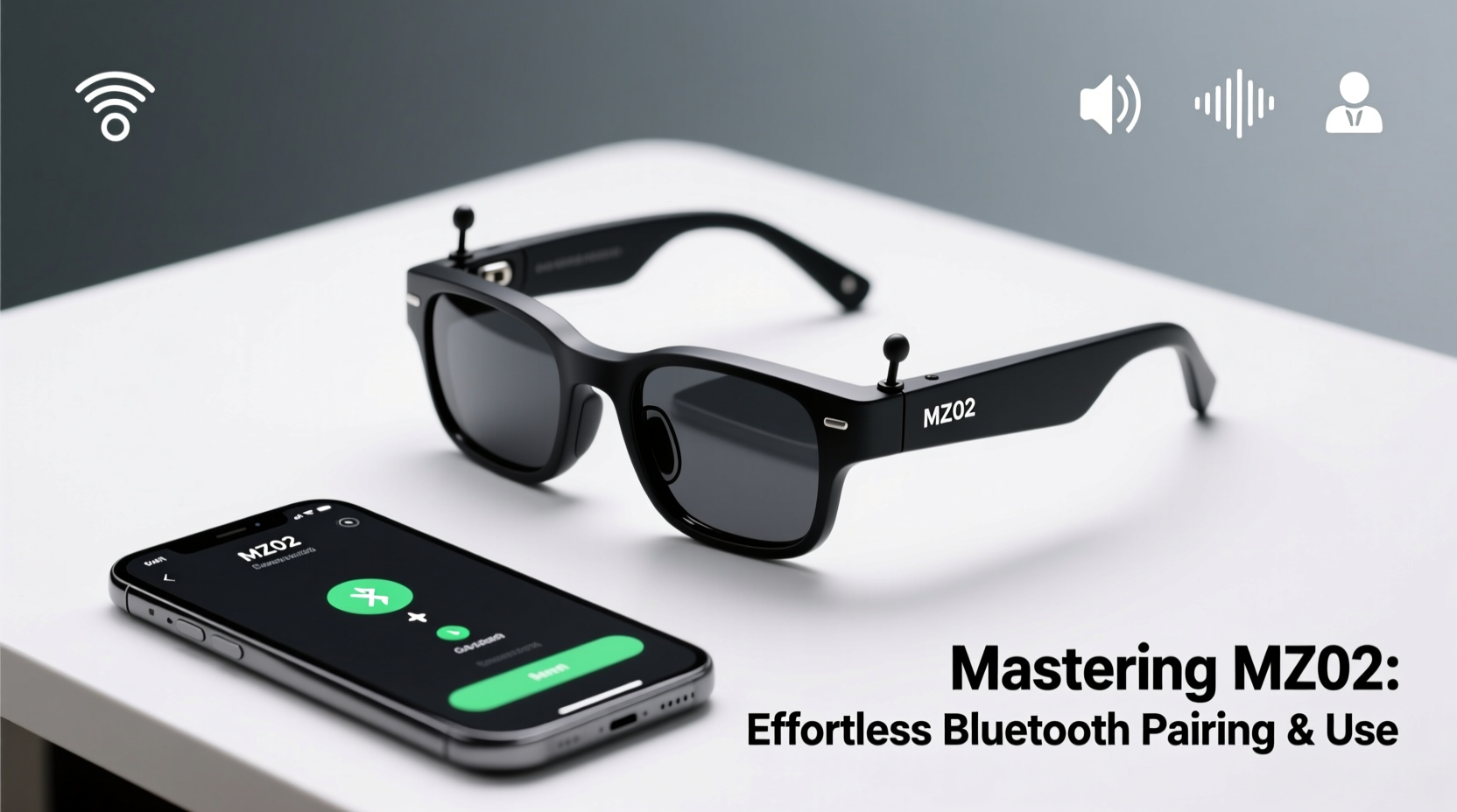 mastering mz02 audio smart glasses a complete guide to effortless bluetooth pairing and use