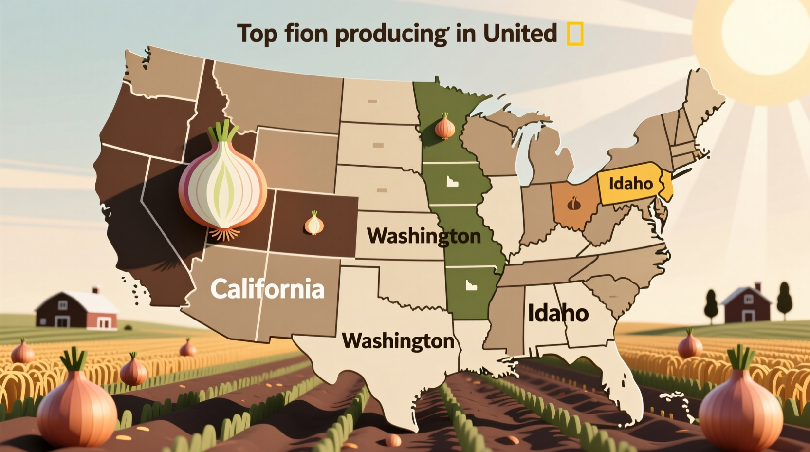 Top Onion-Producing States in the US: Current Data