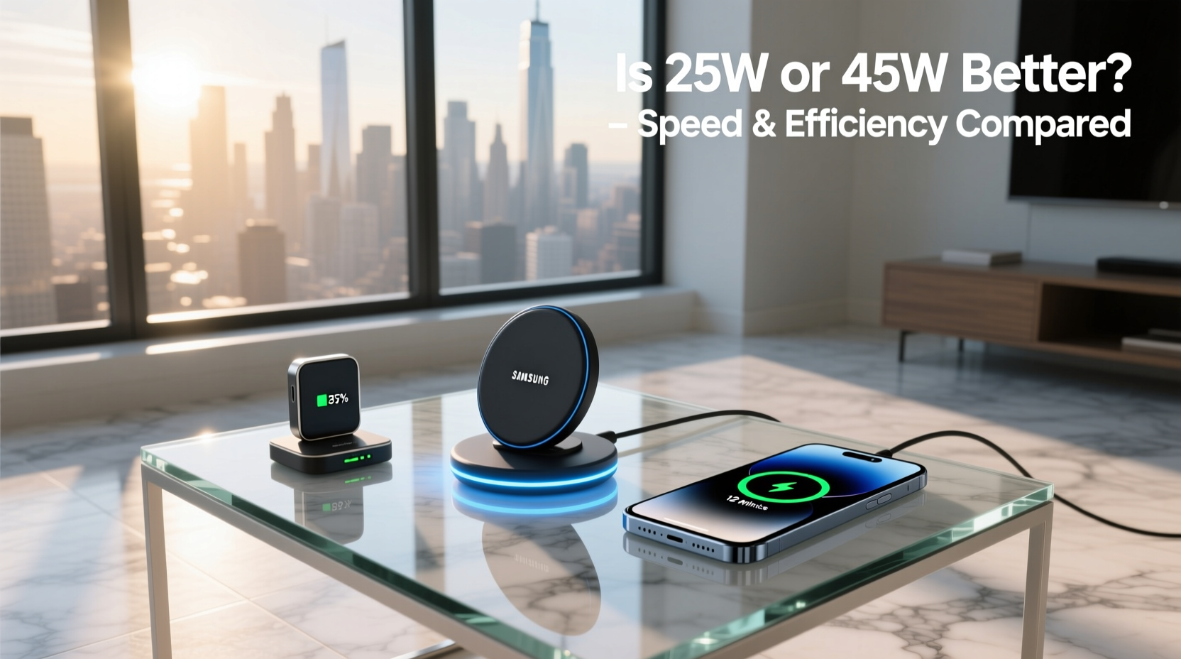 How to Choose Between Samsung 25W and 45W Chargers