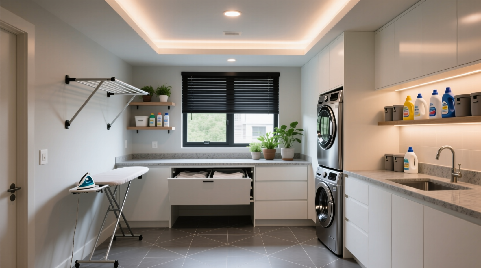 basement laundry room ideas