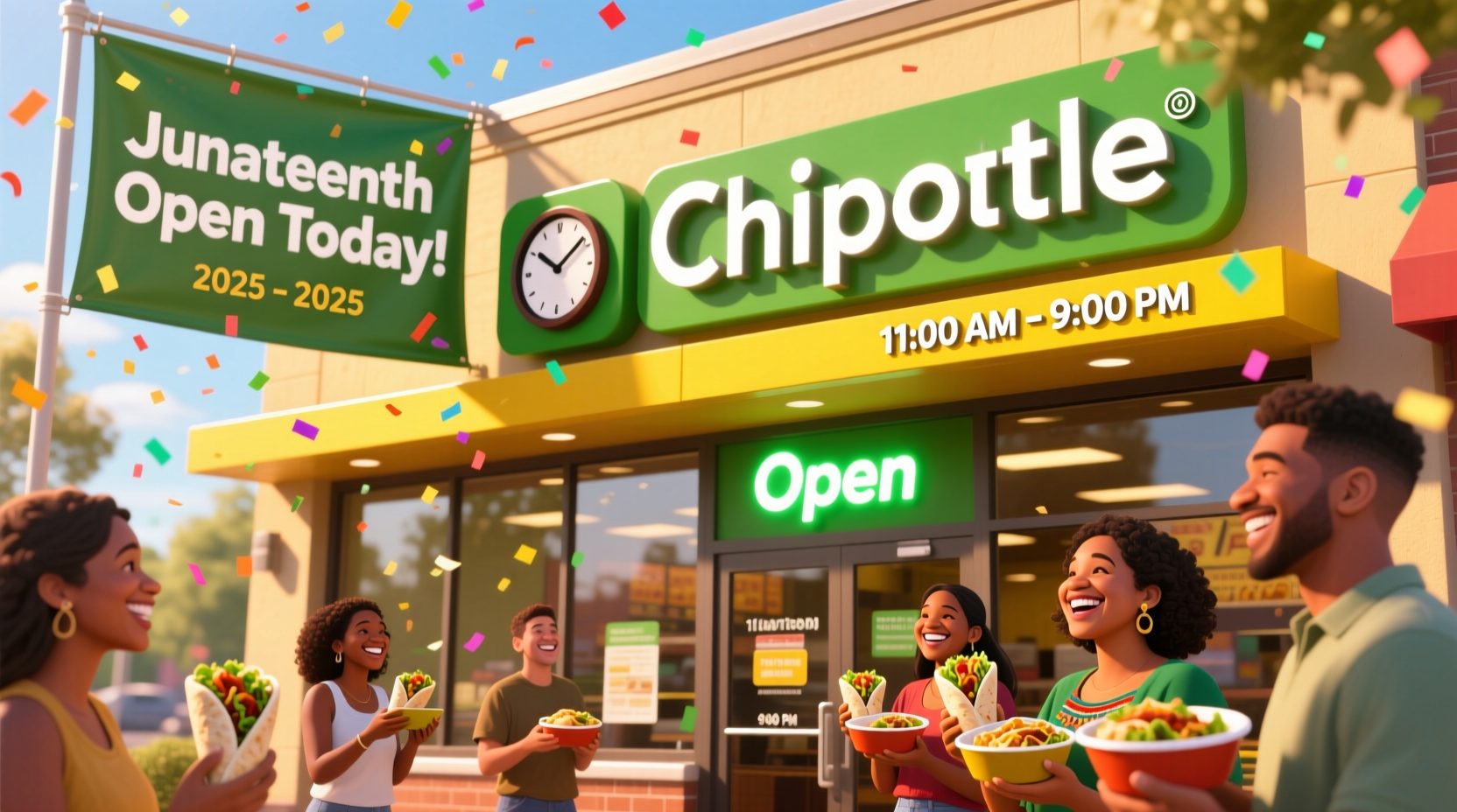 is chipotle open on juneteenth