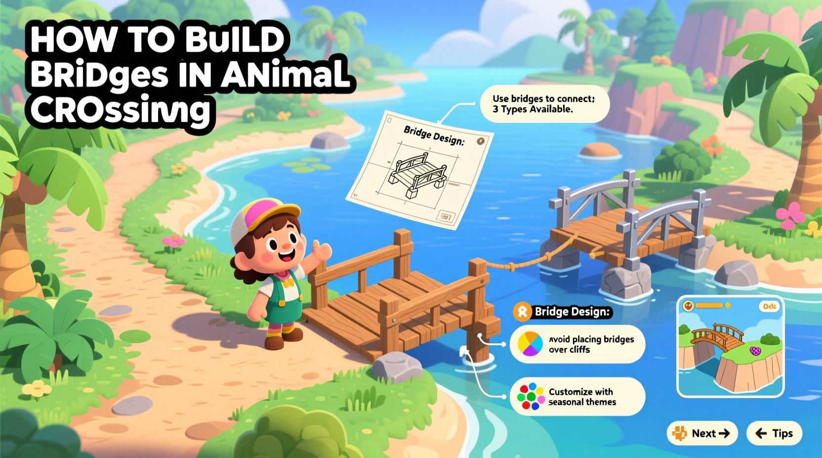 step by step guide to building bridges in animal crossing tips for unlocking and customizing your island pathways
