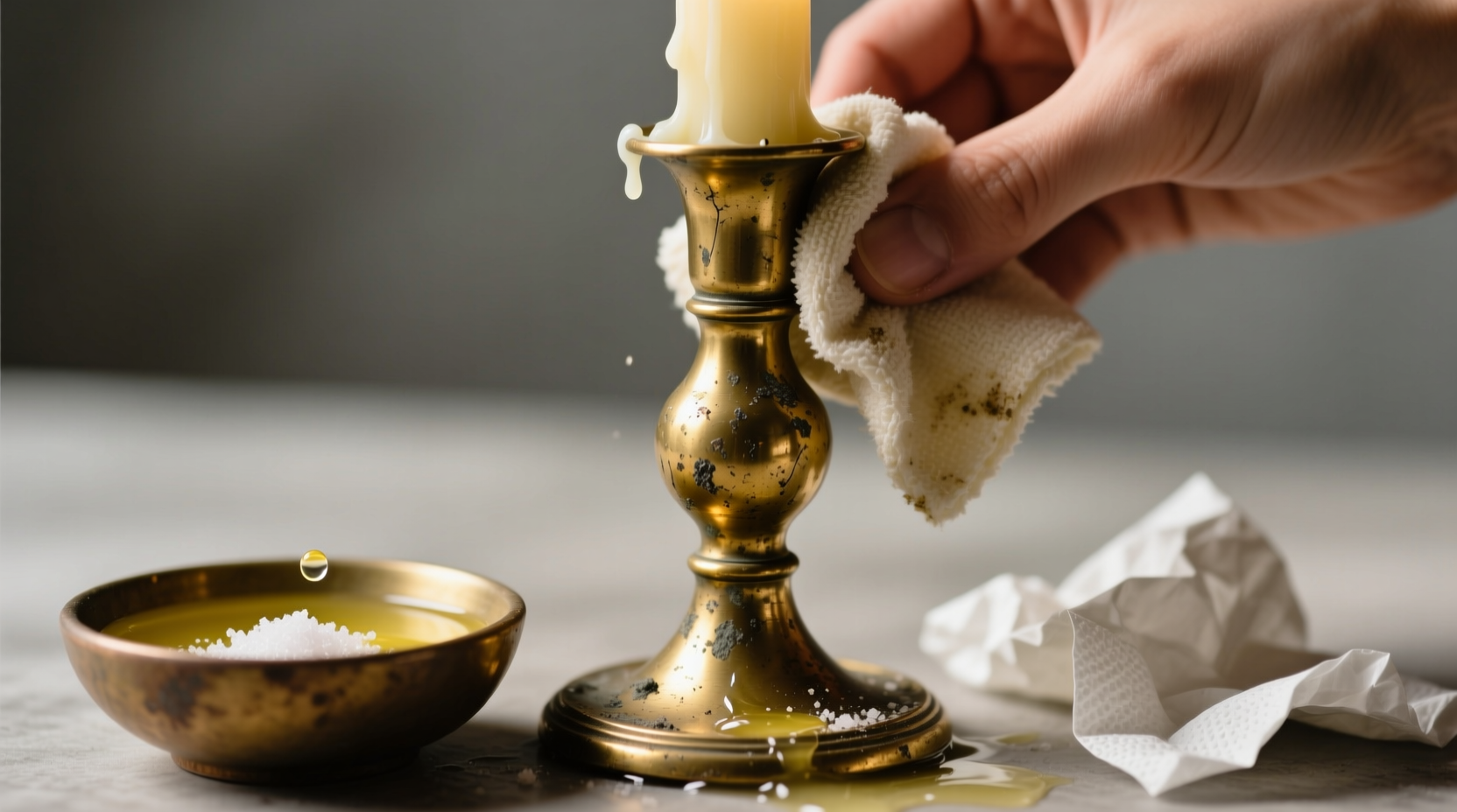 how to clean brass