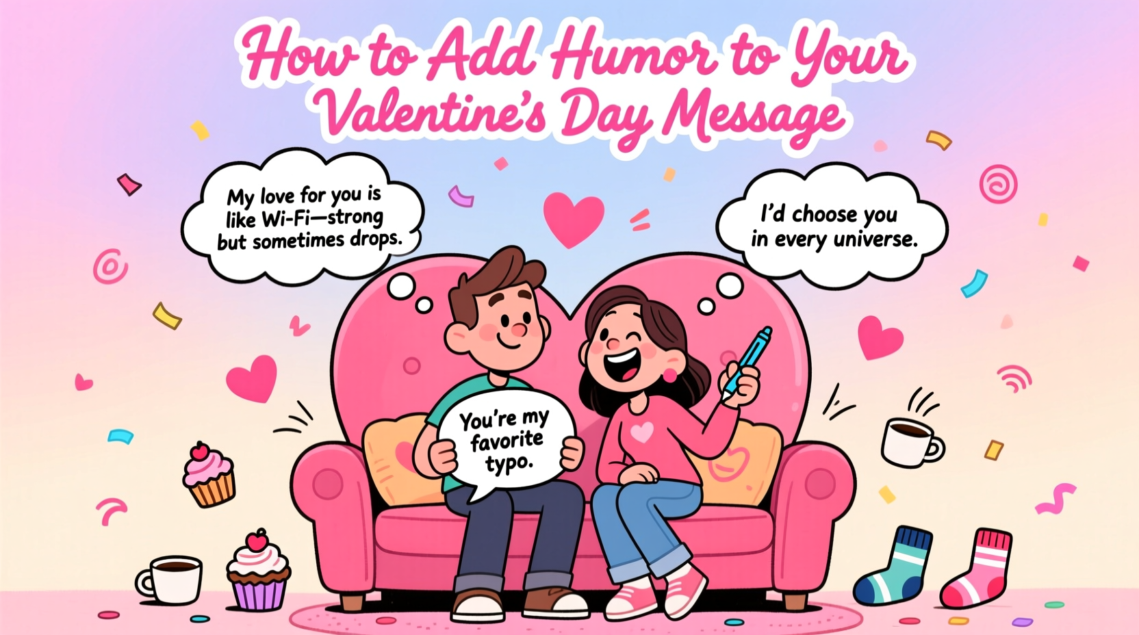 how can i incorporate humor into my valentines day message
