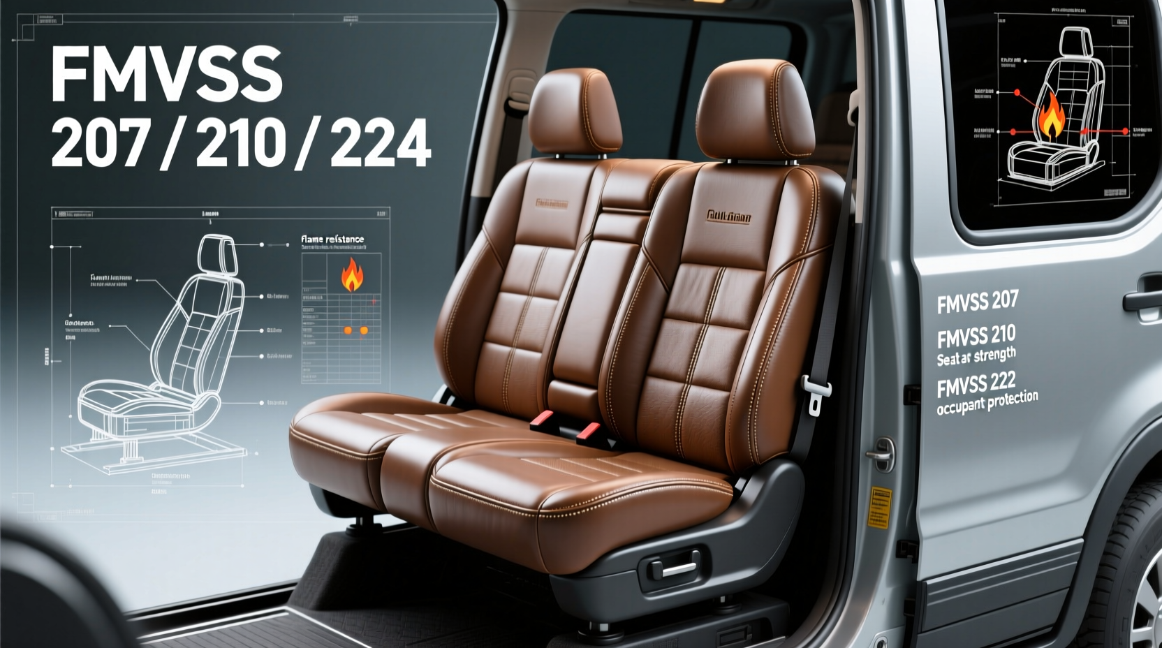 leather coach seat fmvss compliance
