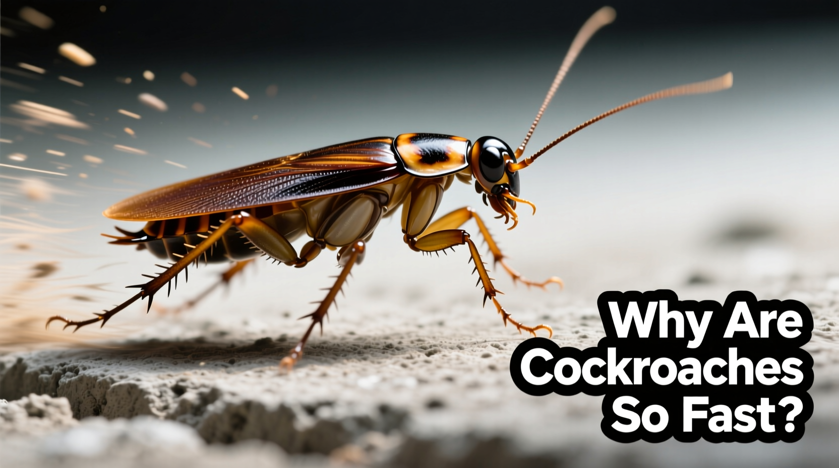 why are roaches so fast understanding cockroach speed