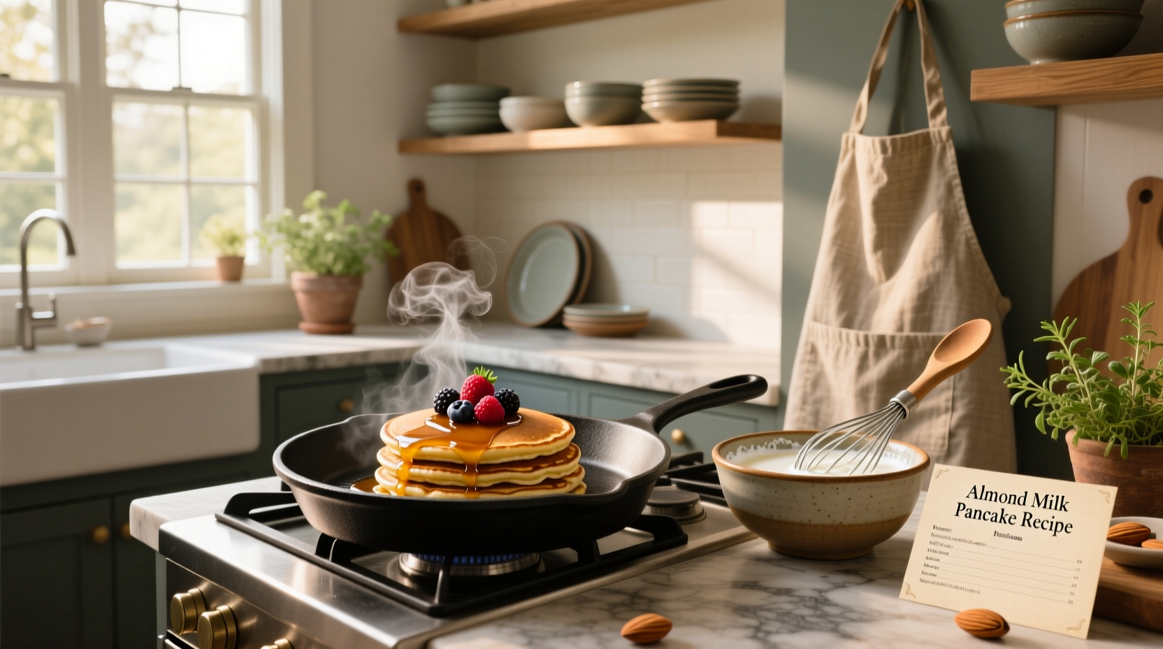 almond milk pancake recipe guide