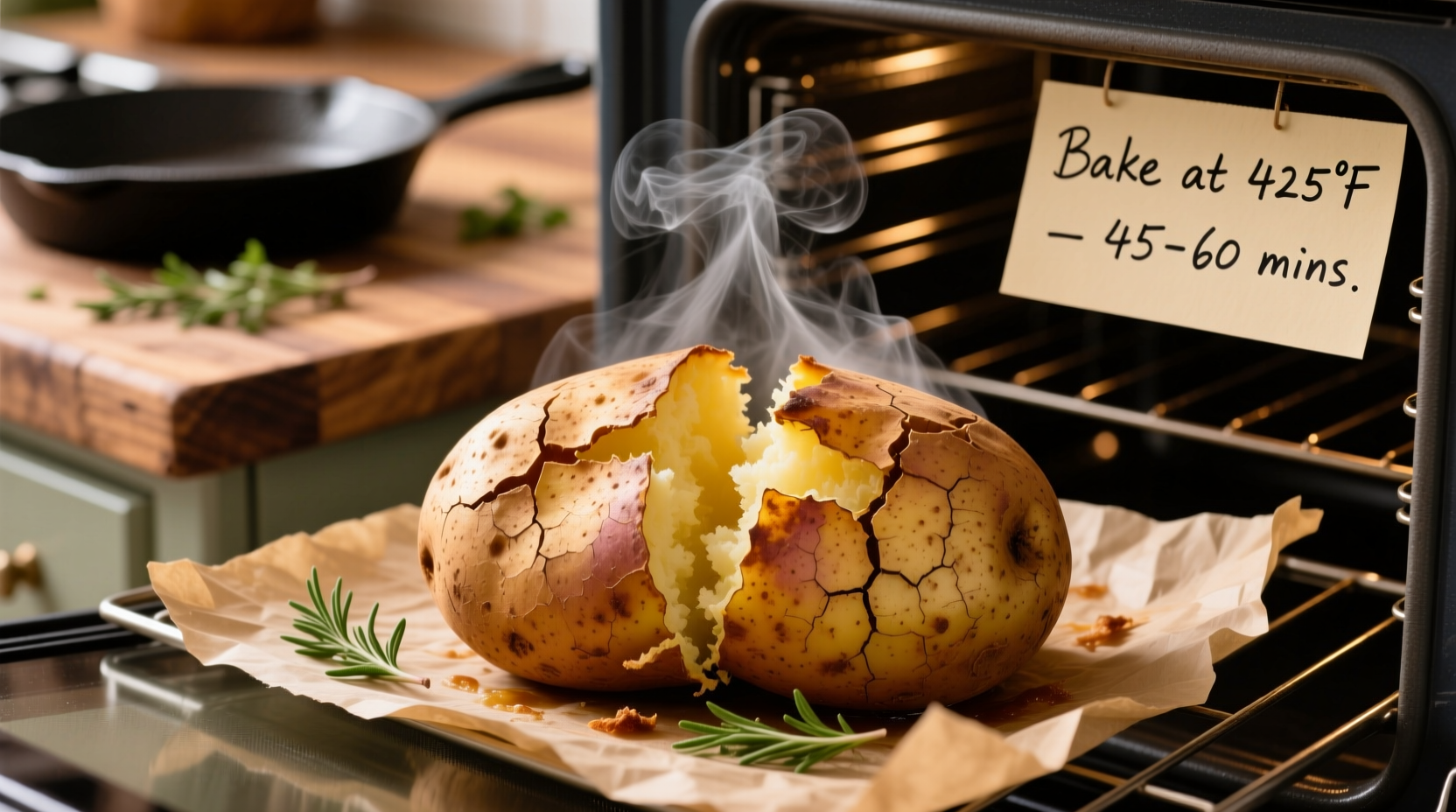 Perfect Baked Potato Temperature: 400°F for Fluffy Results